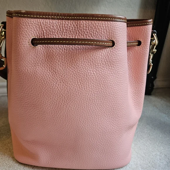 Dooney & Bourke Pink Shoulder Bag with Metallic Accents - Picture 2 of 16